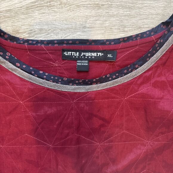 Little Journeys Chicago Pullover Upcycled Ethical Clothing XL Quilted Reclaimed - Picture 4 of 6